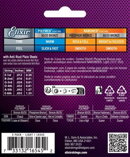 Elixir 3 PACK 16052 12-53 Light(16545) - Bilde 2